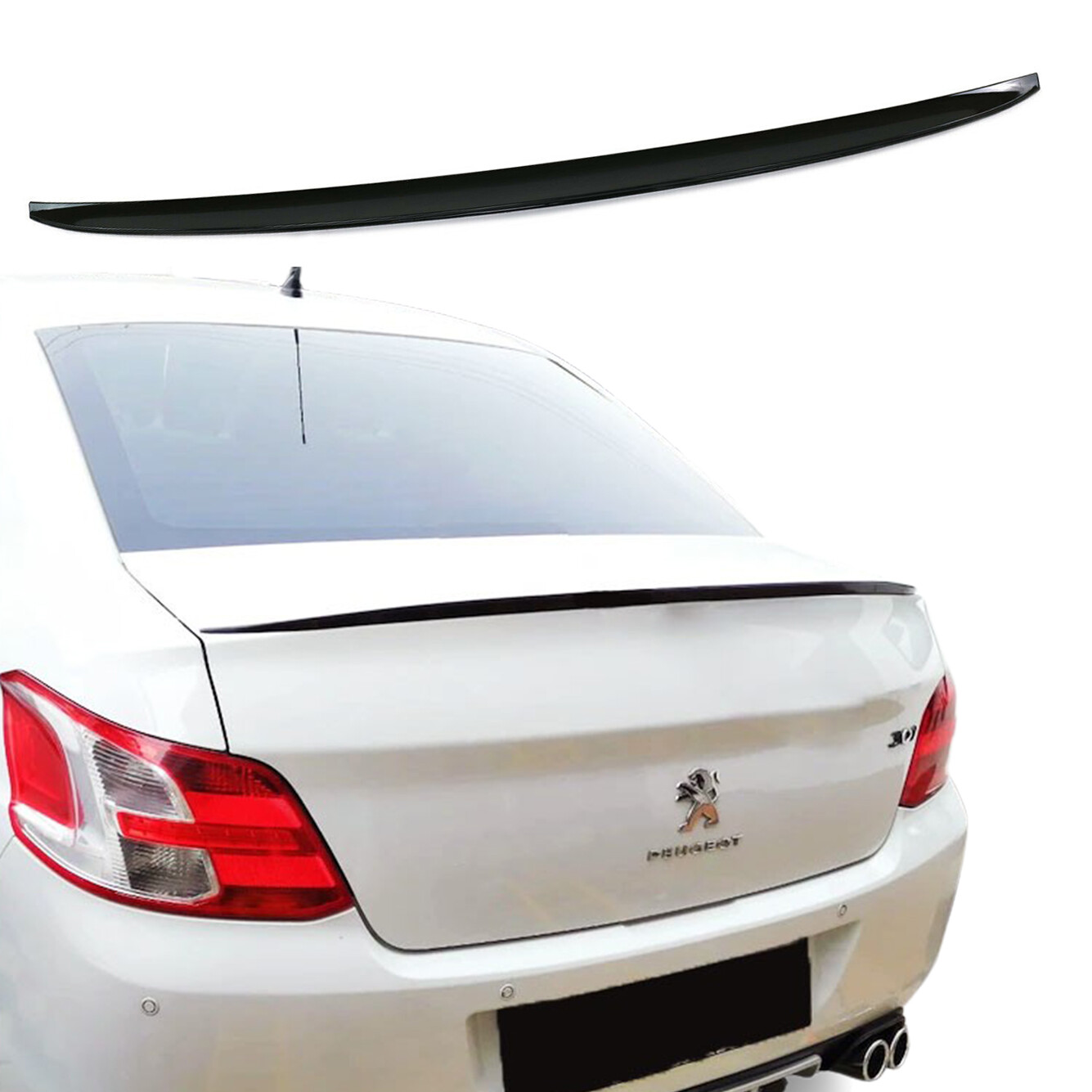 Spoiler Suitable for PEUGEOT301 Pre-and Facelift, Rear Lip Tuning Sporty Opt