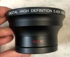 Macro Digital HD 0.45x Wide Angle Lens Used Great Condition w/ Carry Case