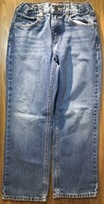 Boys Arizona Stretch Waist Adjustable Blue Jeans 12 Husky 5 Pocket