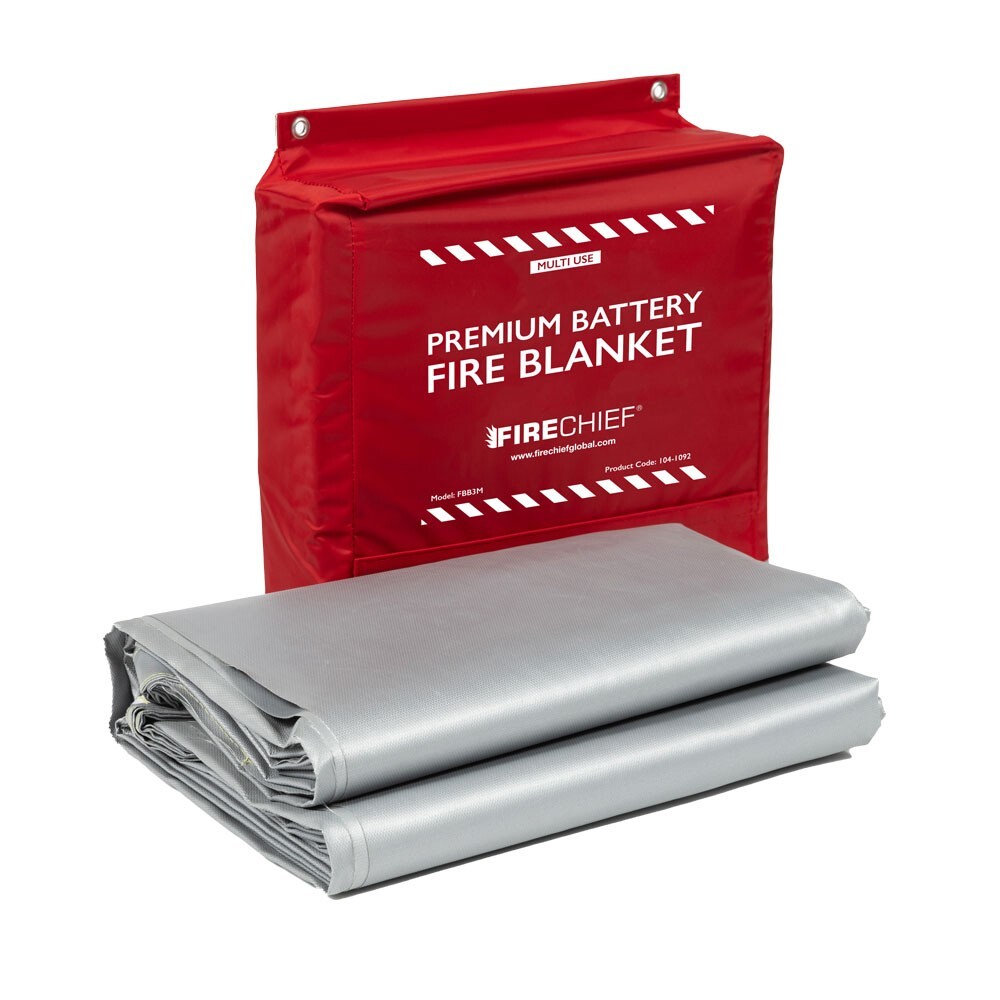 FireChief 3m x 3m Premium Multi Use Lithium Battery Fire Blanket