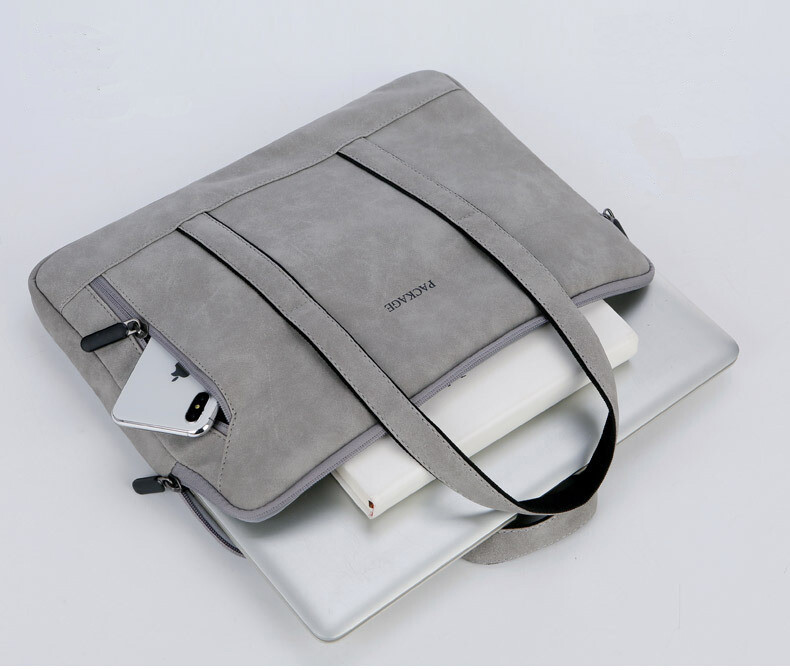 13 14 15 inch Faux Leather Women's Laptop Case Sleeve Carry Bag for