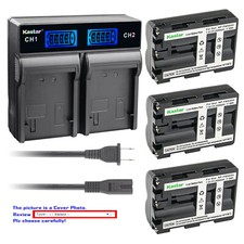 Kastar Battery LCD Rapid Charger for Sony NP-FM500H Sony DSLR-A100W/B DSLR-A100K