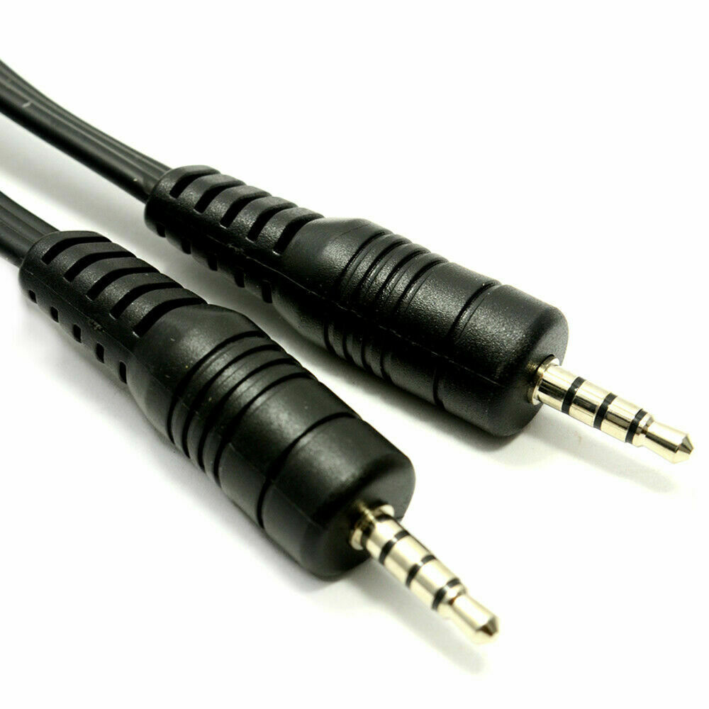 1m OFC 3.5mm 4 Pole Jack Plug to 3.5mm 4 Pole Jack Plug Cable [004163]