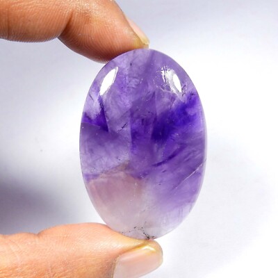 Star Amethyst Gemstone Oval Shape 89 Cts Loose Natural Purple Cabochon  AT-61