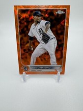 2022 Topps Chrome Update Sapphire Orange Jose Cisnero Detroit Tigers #04 /25