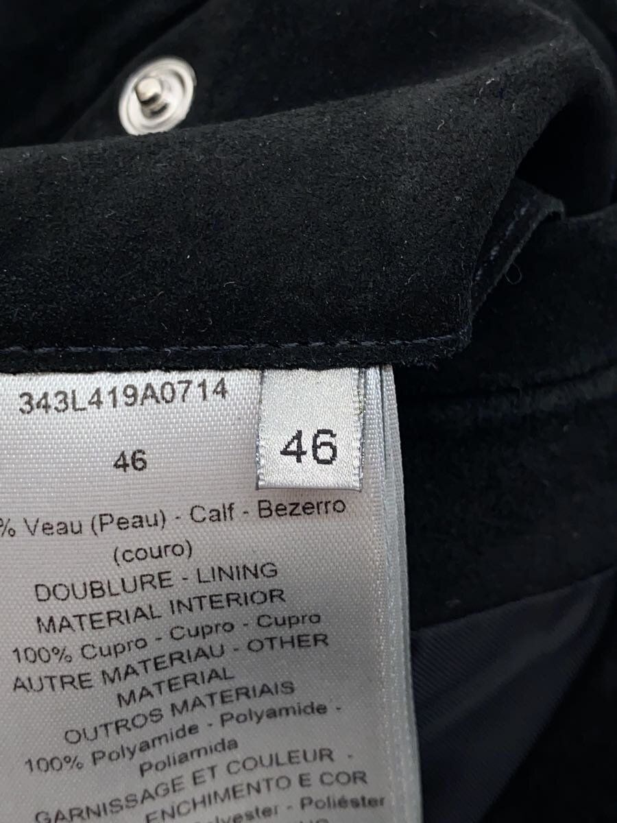 Dior HOMME leather jacket varsity 46 suede Black Dior HOMME leather jacket varsity 46 suede Black