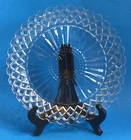 Vintage Anchor Hocking Clear Glass Waterford 9 1/2 Inch Dinner Plate