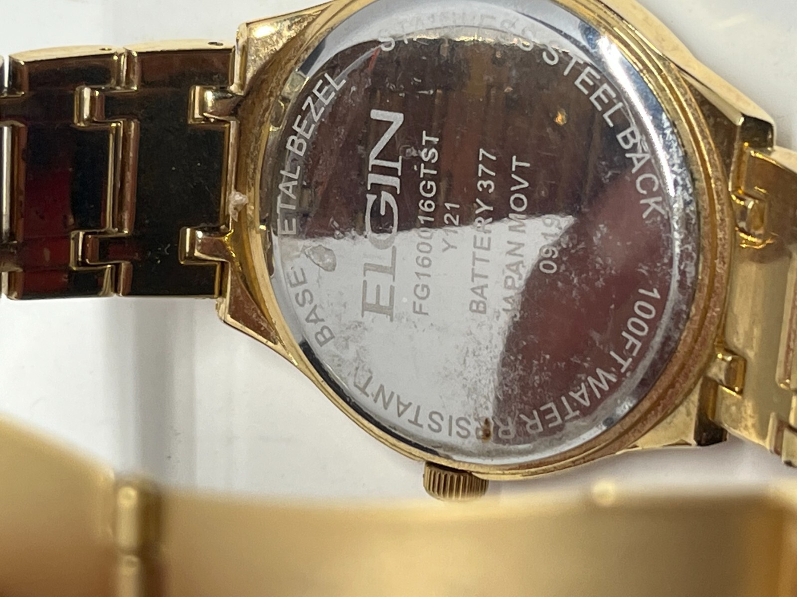 Elgin Y121 Quartz Watch w/Box Needs Battery eBay