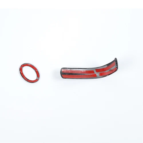 Carbon Fiber ABS Central Gear Shift Knob Trim Cover Fit For Ford Mustang 2010-14 - Foto 10 di 15