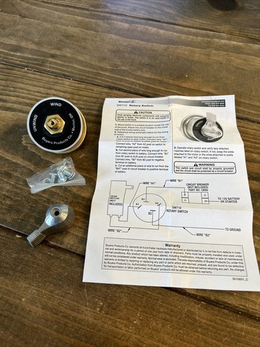 Tarp System Rotary Switch, 12V, 50 Amp, Momentary On/Off Buyers # SW710 ...