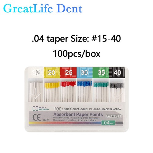 10boxes/lots Dental Endo Absorbent Paper Points Taper 02/.04/.06 Size #15-40 - Picture 37 of 44