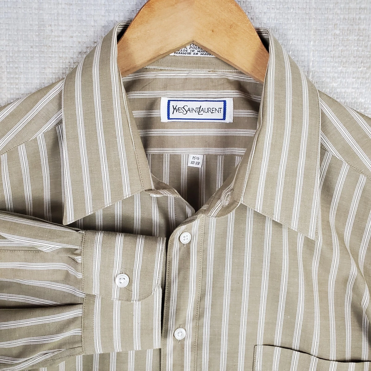 Saint Laurent Striped Casual Button-Down Shirts for Men for sale