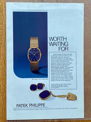 1974 Patek Philippe Ref. 3548/1 Ellipse Watch Ad Werbung v4 Patina Papers
