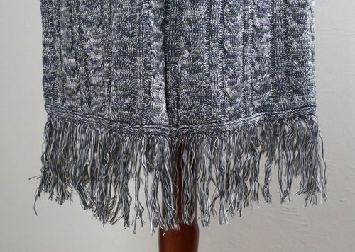 SOFT SURROUNDINGS NWT $150 Neve Cable Knit Fringe Sweater Dress Size 1X - Picture 4 of 7