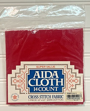 SUPER VALUE Aida Cloth  14 Count Cross Stitch Fabric  12" x 12"  100 Cotton