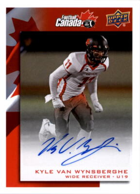 2014 Upper Deck USA Football Team Canada Autographs #C5 Kyle Van Wynsberghe Auto