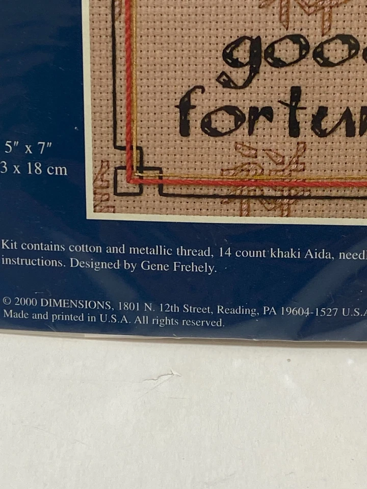 Nuevo punto de cruz contado Sunset Jiffy 16713 Good Fortune Foto 2 de 4