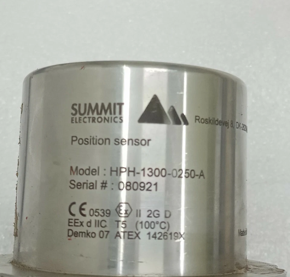 SUMMIT ELECTRONICS POSITION SENSOR HPH-1300-0250A WITH AKER CYLINDER BA0048612 - Image 3 of 4