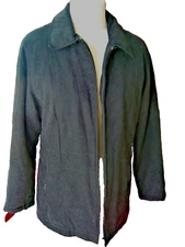 JACKET - ELEGANZE Soft Shell Lightweight ZIp Up Quilt Lined Black UK 14