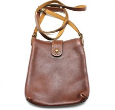 Brown Genuine Leather Small Bag Purse Crossbody