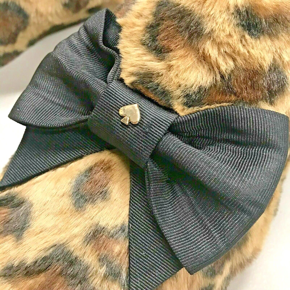 Kate Spade Joycelyn тапочки леопард плоскостях искусственного меха размер 7,5 совершенно новая коробка 100% - Изображение 3 из 4