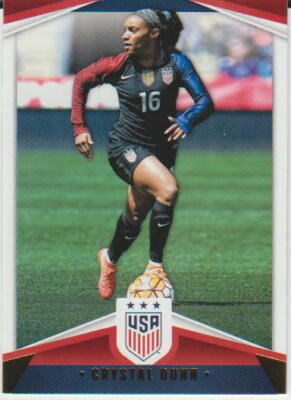 Crystal Dunn RC rookie card, 2016 Panini #18, USWNT Women's World Cup  Champion