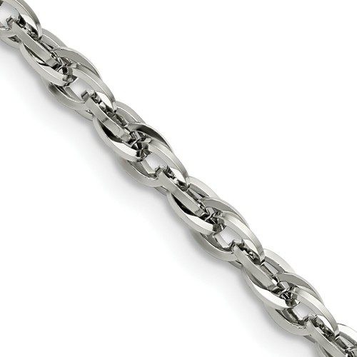 Stainless Steel 4.2mm Twisted Cuban 
