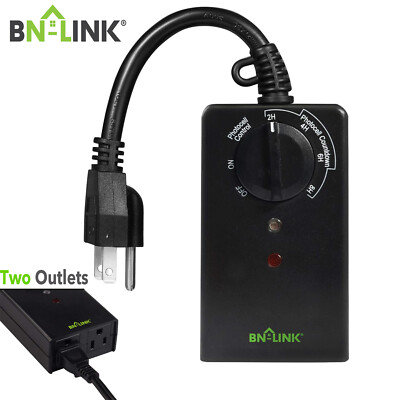 Outdoor 24Hr programmable Timer W/ Photocell Light Sensor Weatherproof 2 Outlets