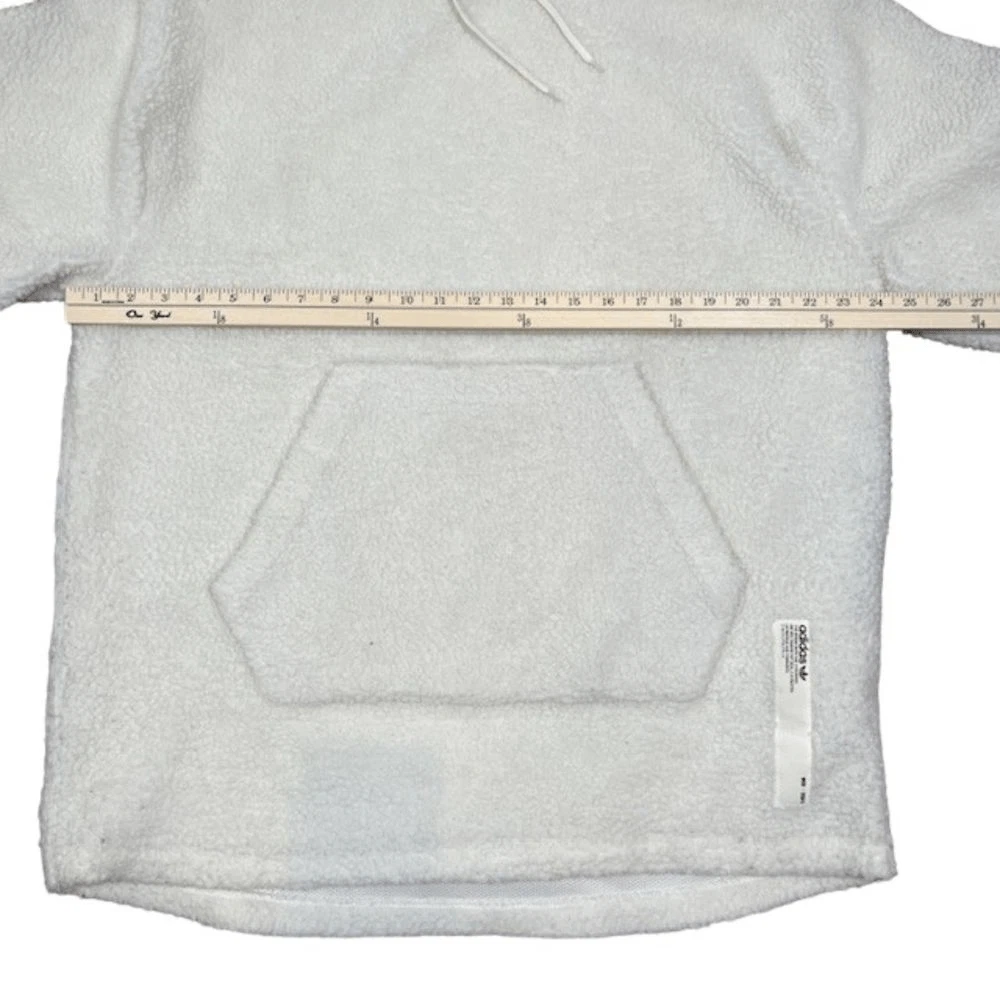 OFF WHITE Adidas Originals NMD Felpa con Cappuccio in Pile Off White Uomo Taglia Media