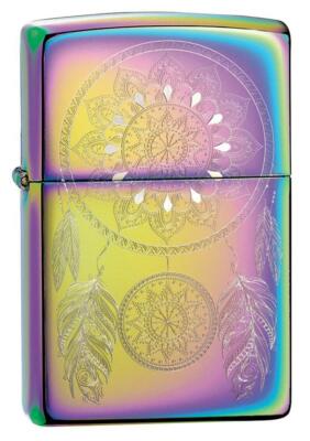 Zippo Windproof Spectrum Lighter With Engraved Dream Catcher