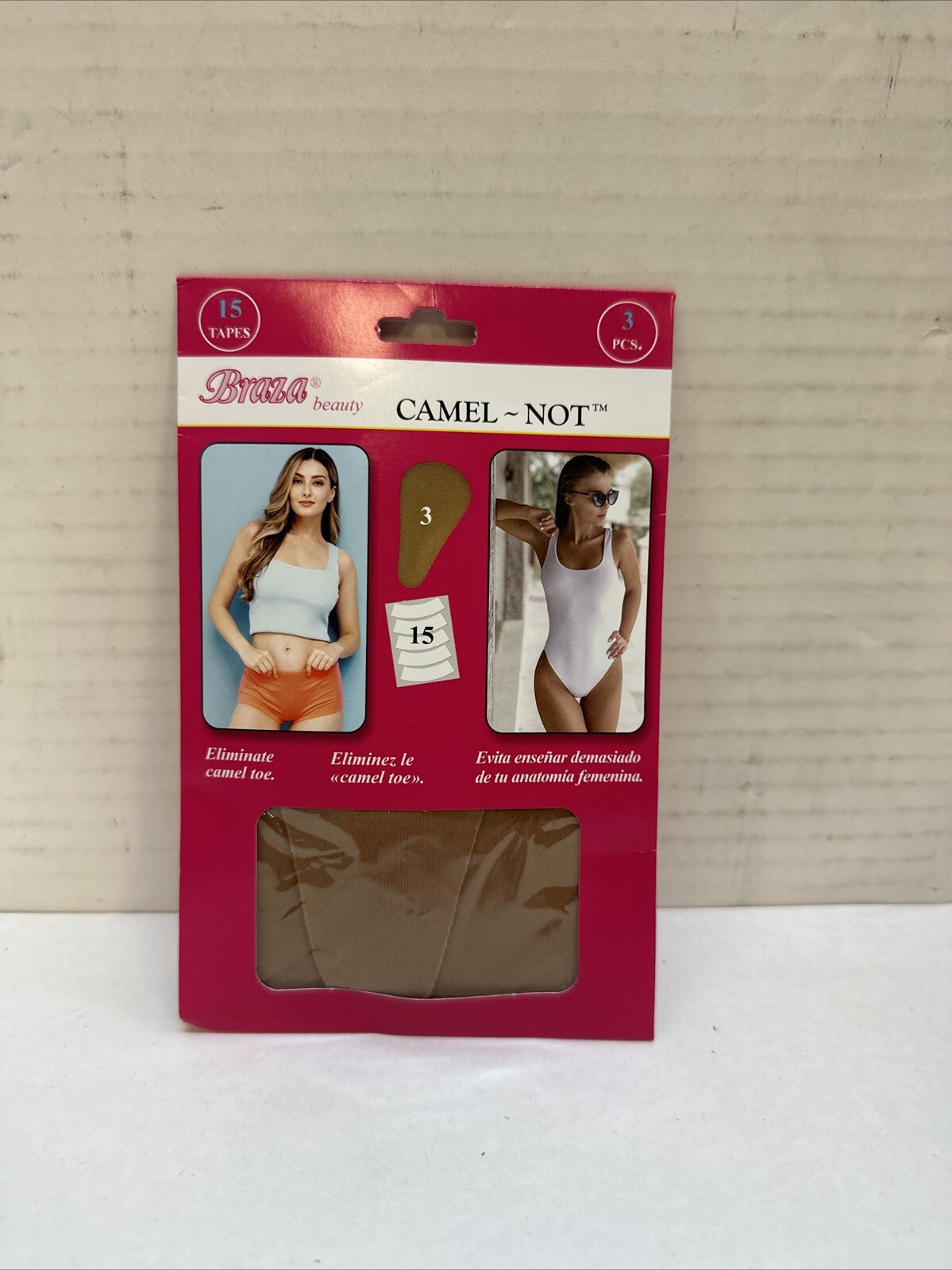 6 pcs Braza Camel-Not Camel Toe Cover Foam Pad Inserts with Adhesive Tape, Brown