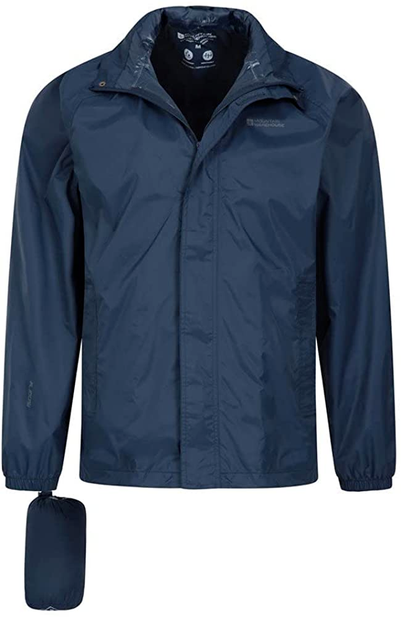 Mountain Warehouse Pakka Mens Waterproof Packable Jacket Foldaway