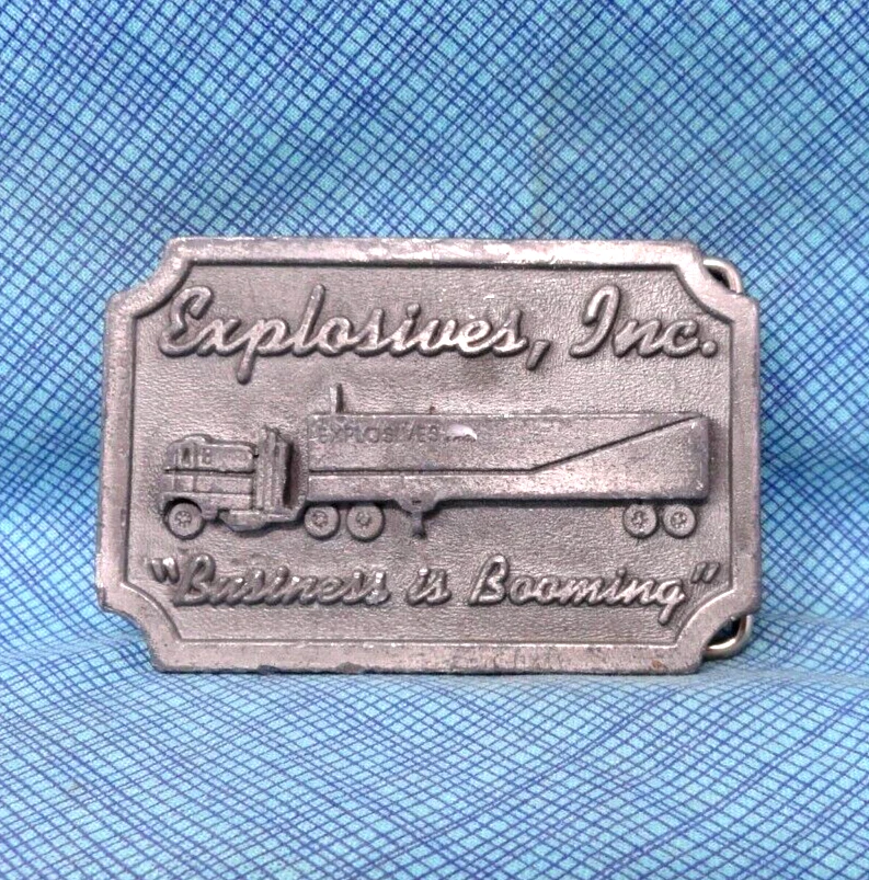 Explosives Inc Promo Hebilla de Cinturón El Negocio Está en Auge De Colección Años 70 Hit Line EE. UU.NOX821 Foto 2 de 4