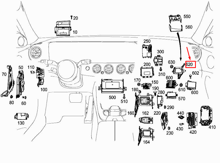 Support de calculateur moteur actif MERCEDES-BENZ E W213 A2135402863