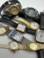 Lot Of 10 Ladies Untested Quartz Battery Watches Lot Project  Vintage Diy