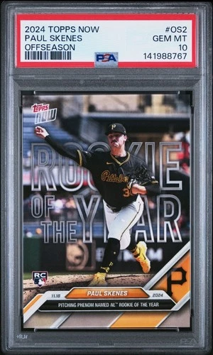 2024 Topps Now NL Rookie of The Year Paul Skenes RC Pirates #OS-2 🔥🔥PSA 10🔥🔥