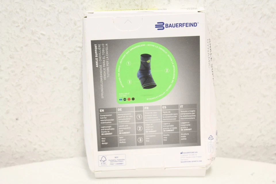 bauerfeind sports ankle support dynamic 3D Airknit Neu Rechnung MwSt  - Image 2 of 3