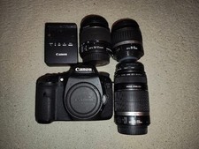 Canon EOS 7D Digital SLR Camera with 2 Lenses and Charger for Photography
