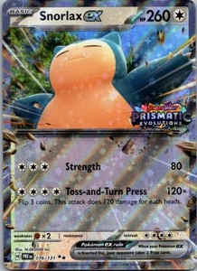 Snorlax ex 076/131 Prismatic Evolutions Stamped Holo