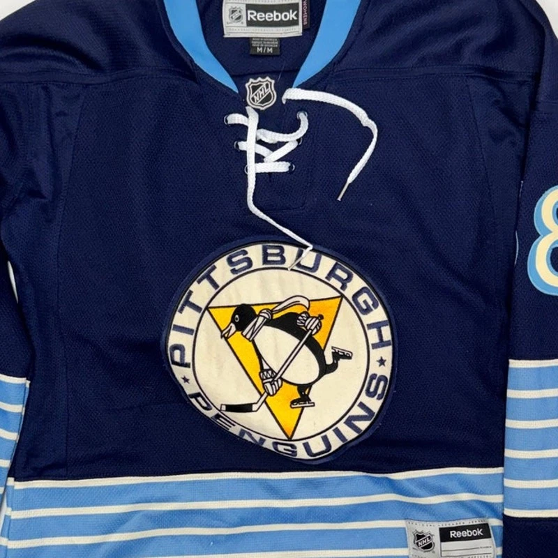 Camiseta clásica de invierno para mujer Kris Letang #58 Pittsburgh Penguins 2011 NHL M Foto 3 de 4