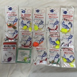 15 Worm/ Crawler Harnesses Fishing Lure NIP