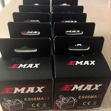 10Pcs EMAX ES08MAII 12g Metal Gear Servo for RC Helicopter Airplane Robert