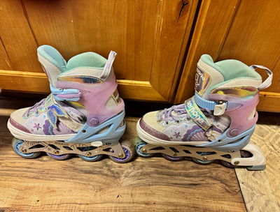 Nemone Mermaid Youth Adjustable Inline Skates, Medium US 13C-3Y EU 32-35