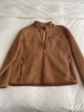 Large Women  s Patagonia Brown Fleece Quarter-zip Pullover