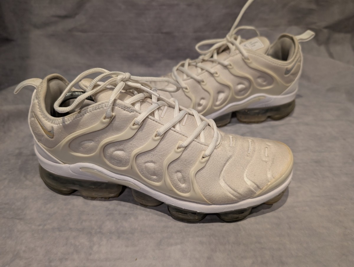 Nike Air VaporMax Plus Platinum White Size 10 Mens Trainers Genuine
