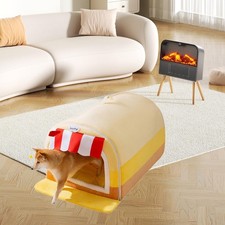 Small Dog House Dog Nest Soft and Comfortable Detachable Wearproof Windproof Pet