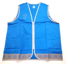 Sams Club Employee Uniform Hi-Vis Reflective Blue Vest Size XL- NWT New!