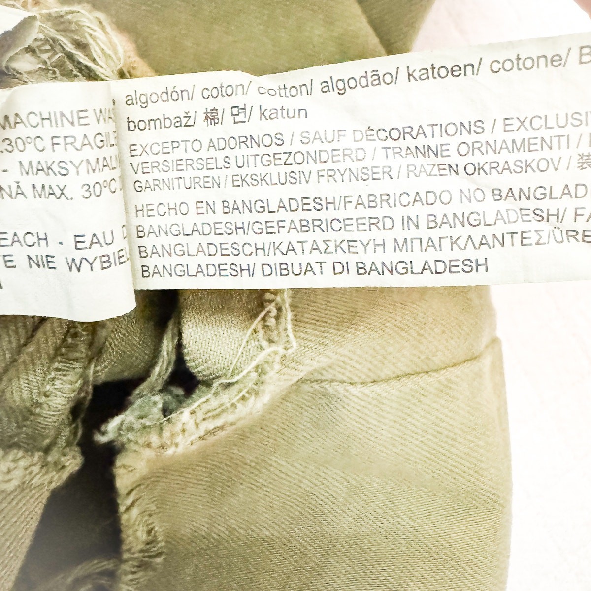 Zara Graphic Patchwork Button Down Military Shirt… - image 4