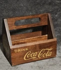 Vintage Coca-Cola Wooden Crate 6 Pack Bottle Carrier Flying Dutchman Display