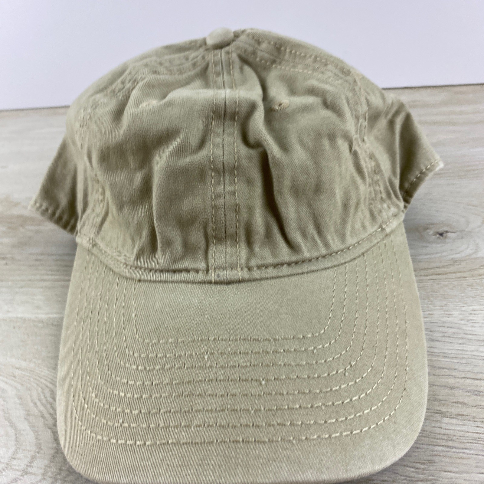 Solid Plain Tan Hat Brown Hat Adjustable Adult Si… - image 3